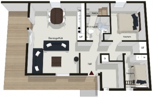 Lofsens Fj&auml;llby type A, 4 personer