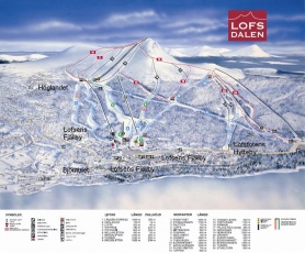 Lofsdalen pistkort