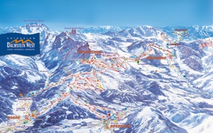 Pistkort over Dachstein-West
