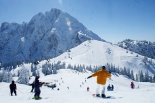 Skil&oslash;b ved Zwieselalm i Dachstein-West