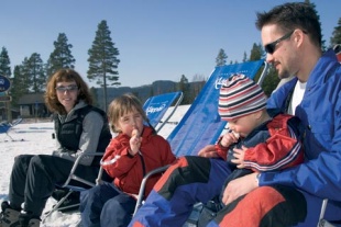 Familieskiferie i Kl&auml;ppen