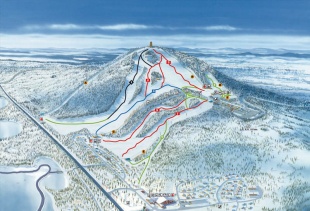 Pistkort over Isaberg