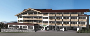 Tegning af det total renoverede Kirchberger Hof - klar til vinter 2011/2012