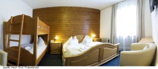 Eksempel p&aring; 4-sengs v&aelig;relse p&aring; Hotel Hoch Tirol