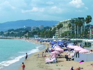 Badestrand i Cannes
