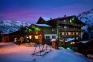 Chalet Azurit og Malachit ved aftentid