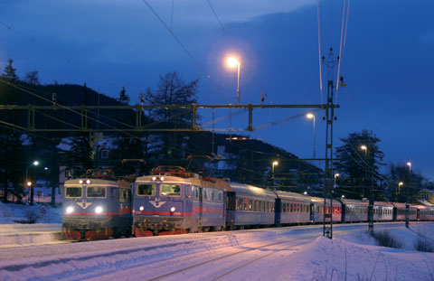 Tog skiferie