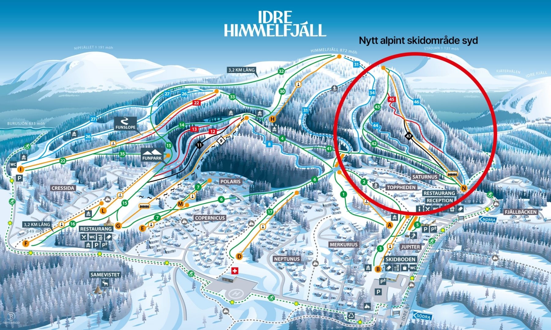 Skiferie i Sverige bliver bedre og bedre - Idre Himmelfj&auml;ll udvider omr&aring;det
